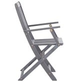 VidaXL Tuinstoelen inklapbaar 4 st massief acaciahout