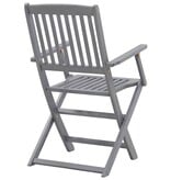 VidaXL Tuinstoelen inklapbaar 4 st massief acaciahout