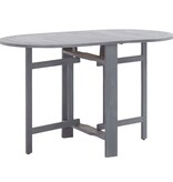 VidaXL Tuintafel 120x70x74 cm massief acaciahout grijs