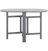 VidaXL Tuintafel 120x70x74 cm massief acaciahout grijs