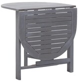 VidaXL Tuintafel 120x70x74 cm massief acaciahout grijs