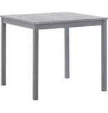 VidaXL Tuintafel 80x80x74 cm massief acaciahout grijs