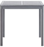 VidaXL Tuintafel 80x80x74 cm massief acaciahout grijs