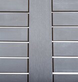 VidaXL Tuintafel 80x80x74 cm massief acaciahout grijs