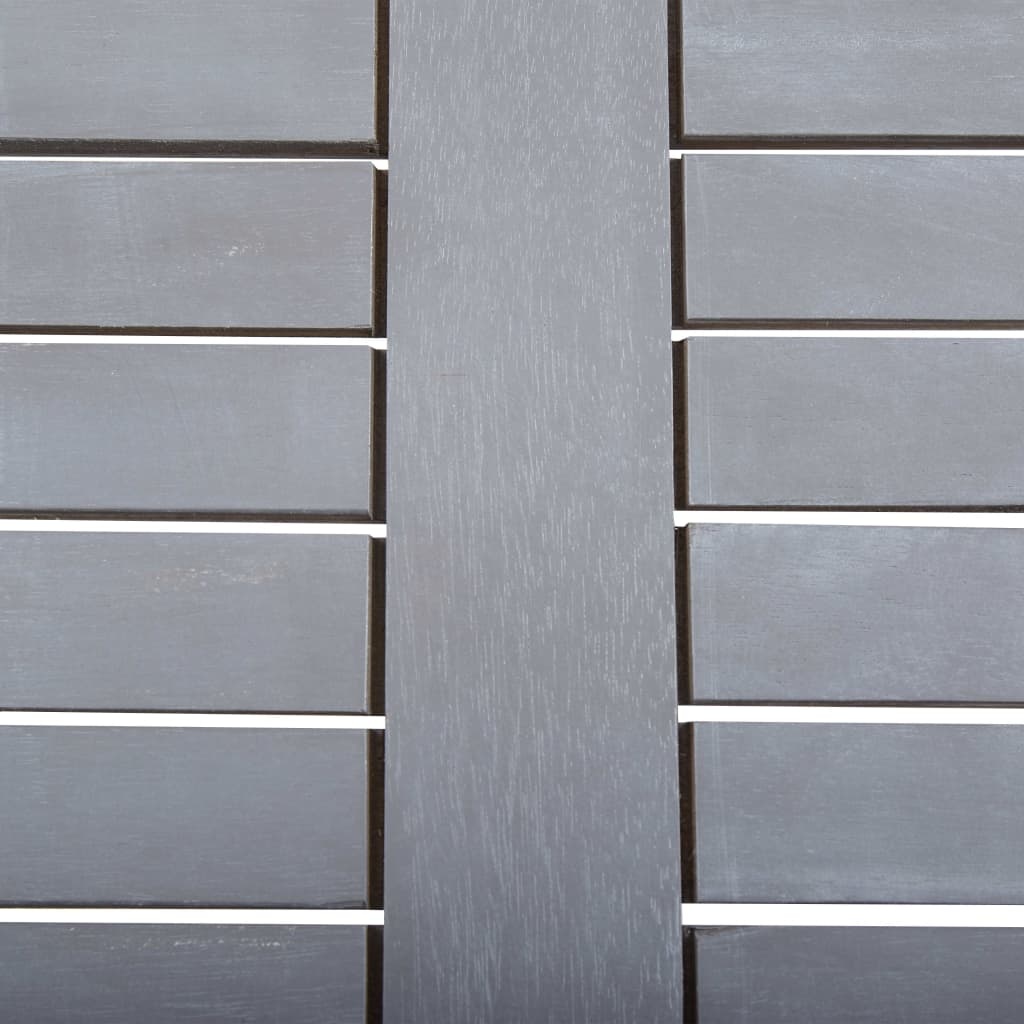 VidaXL Tuintafel 80x80x74 cm massief acaciahout grijs
