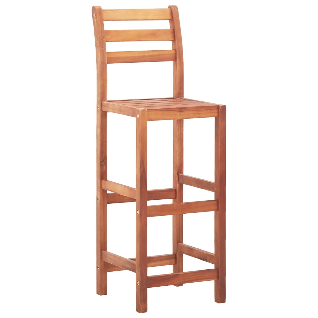 VidaXL Barstoelen 4 st massief acaciahout