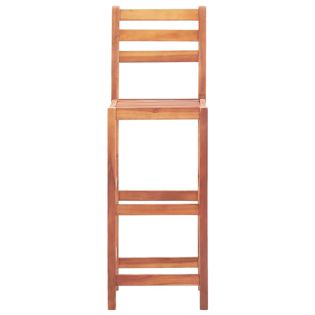 VidaXL Barstoelen 4 st massief acaciahout