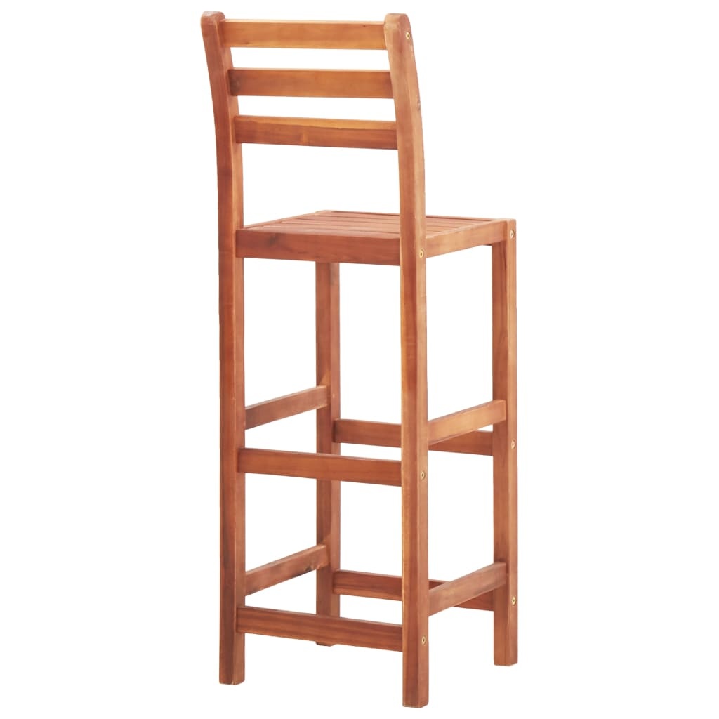 VidaXL Barstoelen 4 st massief acaciahout