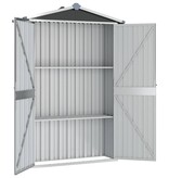 VidaXL Tuinschuur 116x45x175 cm gegalvaniseerd staal grijs