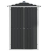 VidaXL Tuinschuur 116x45x175 cm gegalvaniseerd staal grijs