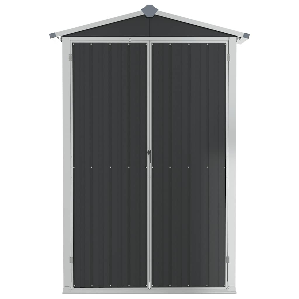 VidaXL Tuinschuur 116x45x175 cm gegalvaniseerd staal grijs