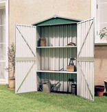VidaXL Tuinschuur 116x45x175 cm gegalvaniseerd staal groen