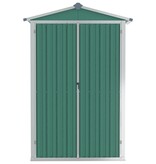 VidaXL Tuinschuur 116x45x175 cm gegalvaniseerd staal groen