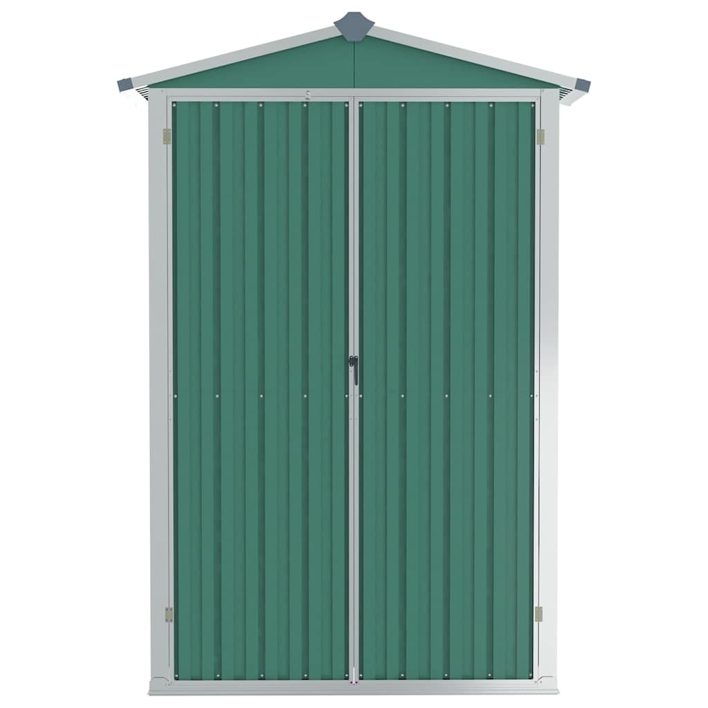 VidaXL Tuinschuur 116x45x175 cm gegalvaniseerd staal groen