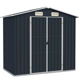 VidaXL Tuinschuur 205x129x183 cm gegalvaniseerd staal antraciet