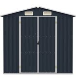 VidaXL Tuinschuur 205x129x183 cm gegalvaniseerd staal antraciet