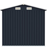 VidaXL Tuinschuur 205x129x183 cm gegalvaniseerd staal antraciet