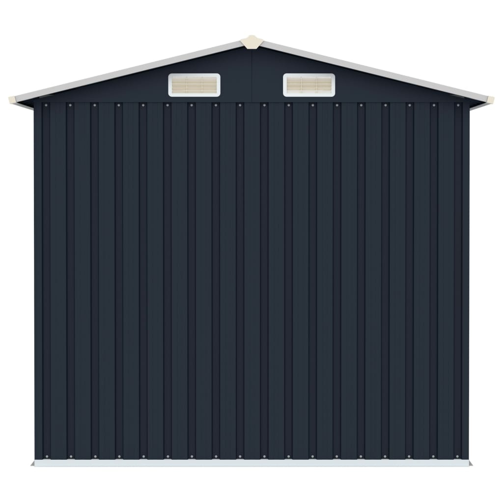VidaXL Tuinschuur 205x129x183 cm gegalvaniseerd staal antraciet