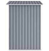 VidaXL Tuinschuur 205x129x183 cm gegalvaniseerd staal grijs