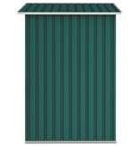 VidaXL Tuinschuur 205x129x183 cm gegalvaniseerd staal groen