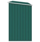 VidaXL Brandhoutschuur 245x98x159 cm gegalvaniseerd staal groen