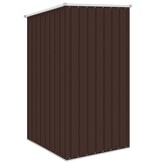 VidaXL Tuinschuur 87x98x159 cm gegalvaniseerd staal bruin