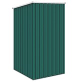 VidaXL Tuinschuur 87x98x159 cm gegalvaniseerd staal groen