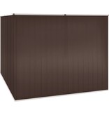 VidaXL Tuinschuur 195x198x159 cm gegalvaniseerd staal bruin