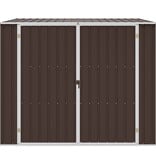 VidaXL Tuinschuur 195x198x159 cm gegalvaniseerd staal bruin