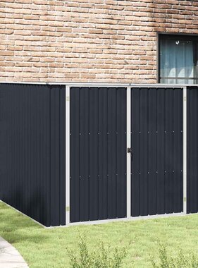 VidaXL Tuinschuur 195x198x159 cm gegalvaniseerd staal antraciet