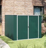 VidaXL Tuinschuur 195x198x159 cm gegalvaniseerd staal groen