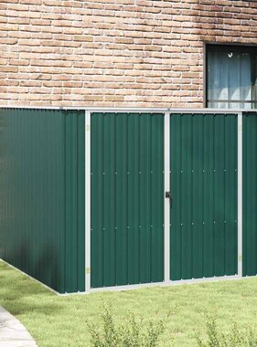 VidaXL Tuinschuur 195x198x159 cm gegalvaniseerd staal groen