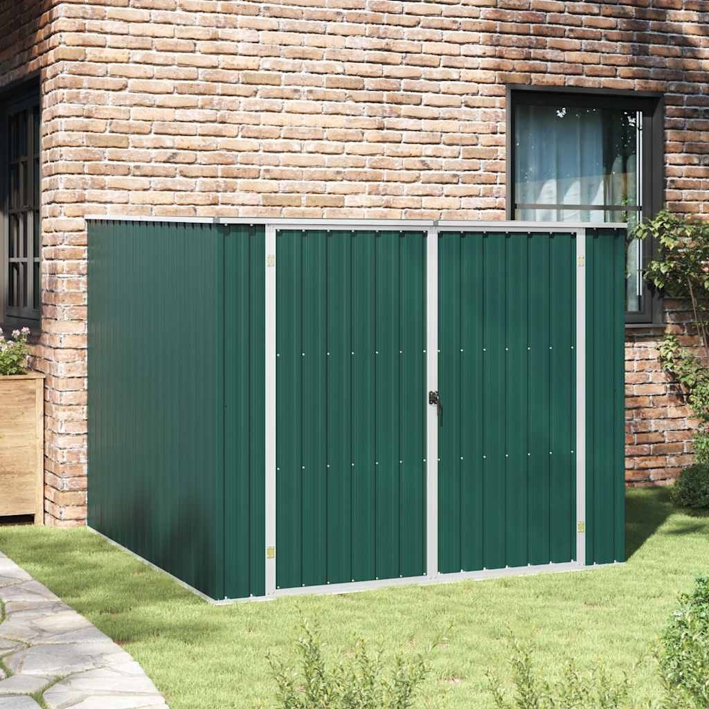 VidaXL Tuinschuur 195x198x159 cm gegalvaniseerd staal groen