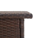 VidaXL Theetafel 50x50x47 cm poly rattan bruin