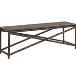 VidaXL Tuinbank 120 cm poly rattan bruin