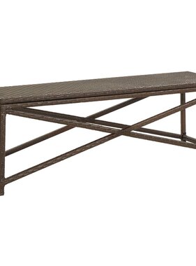 VidaXL Tuinbank 120 cm poly rattan bruin