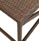 VidaXL Tuinbank 120 cm poly rattan bruin