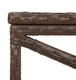 VidaXL Tuinbank 120 cm poly rattan bruin