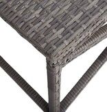 VidaXL Tuinbank 120 cm poly rattan grijs