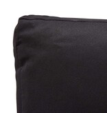 VidaXL Tuinbank 2-zits met kussens 124 cm poly rattan zwart