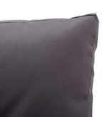 VidaXL Tuinbank 2-zits met kussens 124 cm poly rattan grijs