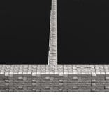 VidaXL Tuintafel 200x150x74 cm poly rattan grijs