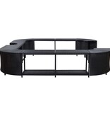 VidaXL Spa-ombouw vierkant 268x268x55 cm poly rattan zwart