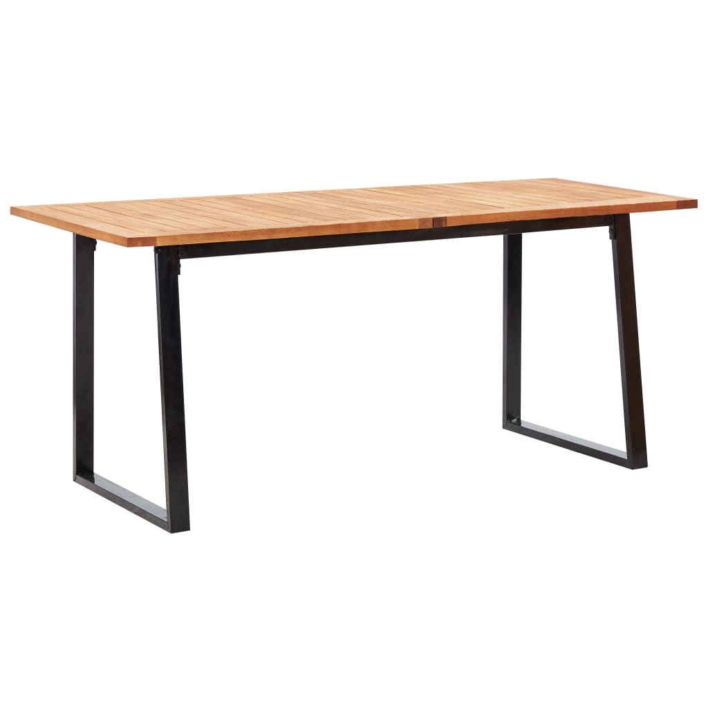 VidaXL 7-delige Tuinset poly rattan en acaciahout grijs