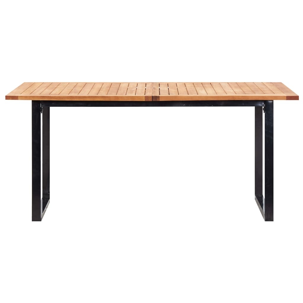 VidaXL 7-delige Tuinset poly rattan en acaciahout grijs