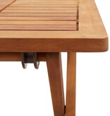 VidaXL Salontafel inklapbaar 40x40x40 cm massief acaciahout