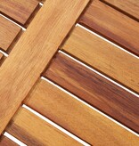 VidaXL Salontafel inklapbaar 40x40x40 cm massief acaciahout