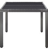 VidaXL 7-delige Tuinset poly rattan grijs