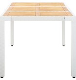 VidaXL 9-delige Tuinset poly rattan wit