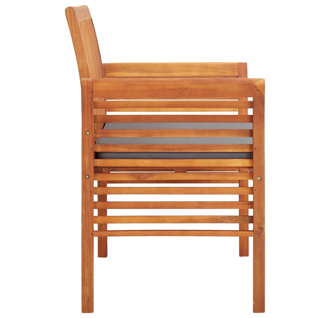 VidaXL Tuinbank 2-zits met kussen 120 cm massief acaciahout